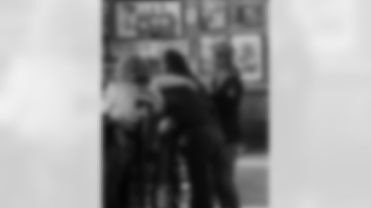 The New Orleans Saints hosted a watch party presented by Bud Light for their game against the Tampa Bay Buccaneers on Dec. 7, 2025 at Manning's in New Orleans, Louisiana. Members of the Saints Cheer Krewe were in attendance and interacting with fans during the event.