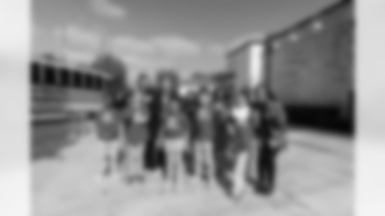 New Orleans Saints quarterback Tyler Shough and defensive end Cam Jordan joined Raising Cane's to surprise 100 kids from the Boys and Girls Club of Metro Louisiana with new bikes and helmets for the holidays on Tuesday, Dec. 9, 2025.