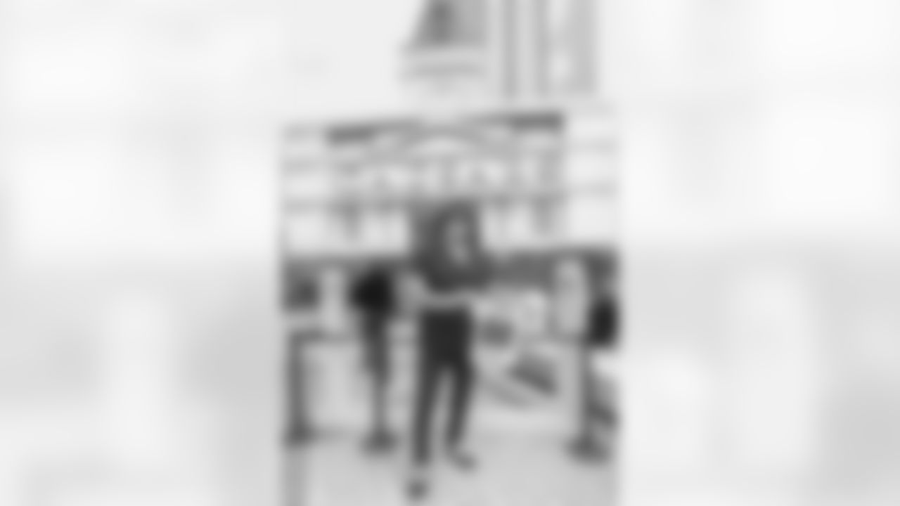 New Orleans Saints fans enjoyed the Week 16 entertainment in Champions Square ahead of the game against the New York Jets during the 2025 NFL season on Dec. 21, 2025.