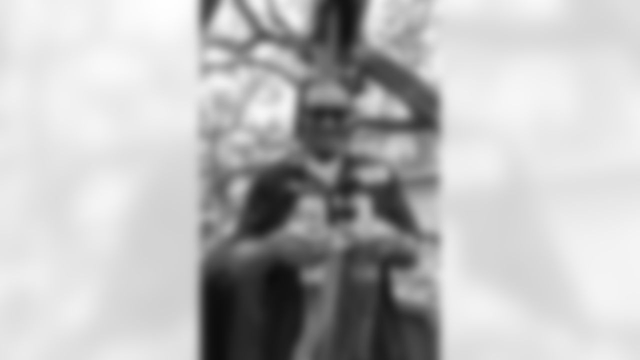 New Orleans Saints players rode down the Uptown route with the Krewe of Tucks as they presented their 58th annual parade on Saturday, February 14 during the 2026 Mardi Gras season.