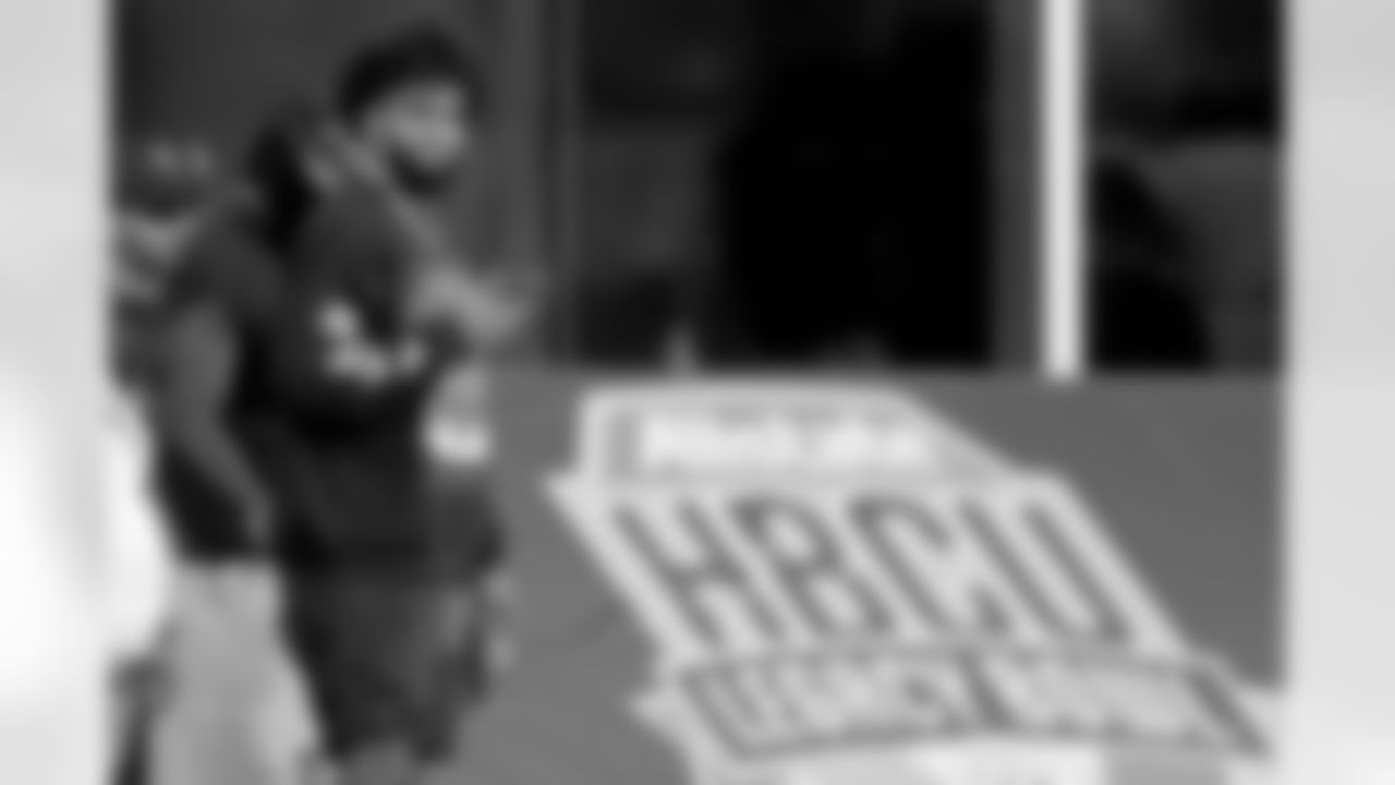 New Orleans Saints players attended the annual HBCU Legacy Bowl at Yulman Stadium on the campus of Tulane University on Saturday, February 21, 2026.