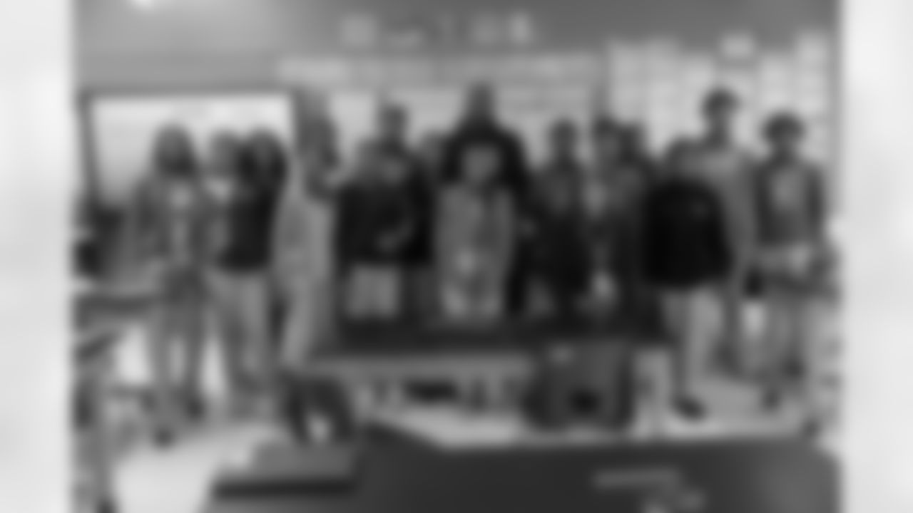 New Orleans Saints defensive end Cam Jordan visited students and staff at KIPP Morial School on Monday, Dec. 15, 2025, spending time engaging with students and supporting the school community.