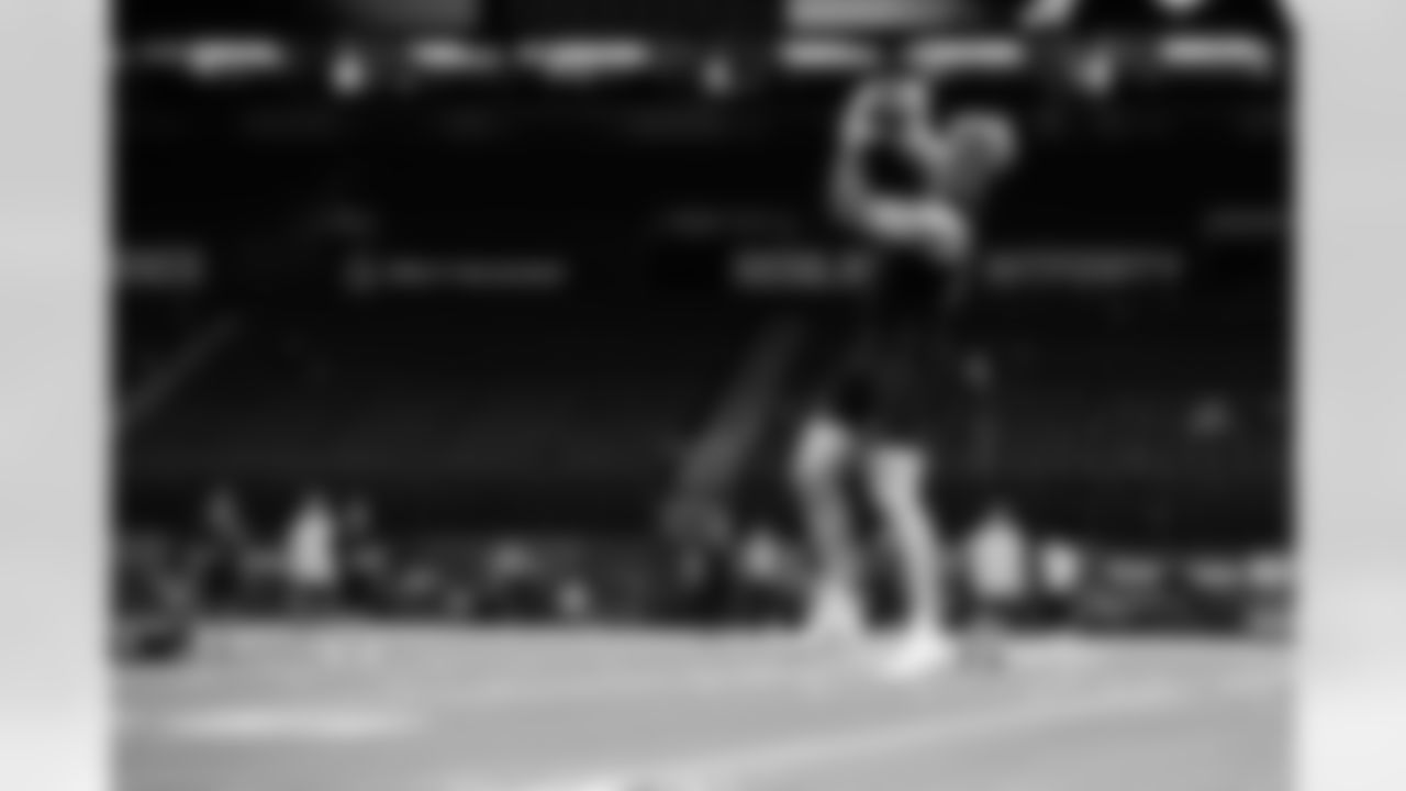 LSU tight end Bauer Sharp (24) participates in a drill during the 2026 NFL Scouting Combine on Friday, February 27, 2026 in Indianapolis, Indiana.