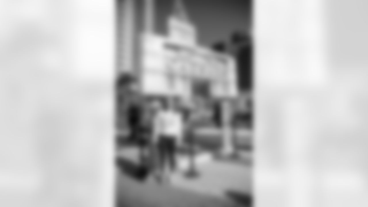 New Orleans Saints fans enjoyed the Week 15 entertainment in Champions Square ahead of the game against the Carolina Panthers during the 2025 NFL season on Dec. 14, 2025.