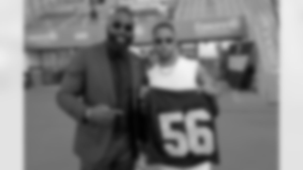 New Orleans Saints owner Gayle Benson and linebacker Demario Davis joined fans at the Paris Musketeers game in Paris, France on Sunday, July 13, 2025.
