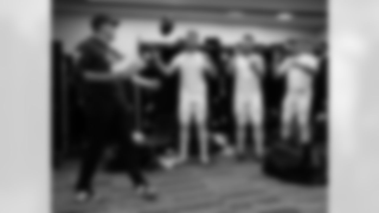 Head inside the New Orleans Saints locker room postgame after the Saints' win against the Carolina Panthers in Week 10 of the 2025 NFL Season presented by Bud Light.