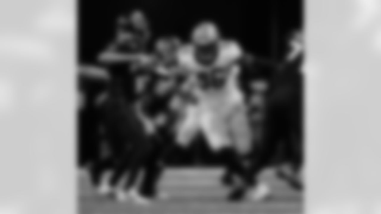 Check out the game action photos from the New Orleans Saints game against the Atlanta Falcons for Week 18 of the 2025 NFL season on Jan. 4, 2026 at Mercedes-Benz Stadium.