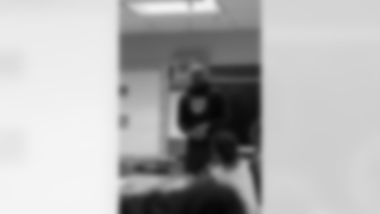 New Orleans Saints defensive end Cam Jordan visited students and staff at Martin Luther King Jr. Elementary School on Tuesday, Dec. 9, 2025.