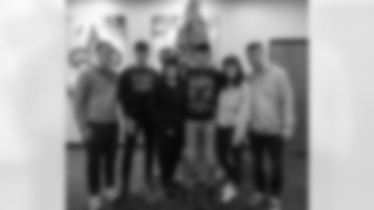 The New Orleans Saints hosted two Make-A-Wish visitors at walk-through on Saturday, Dec. 2, 2023 at the Ochsner Sports Performance Center. Bo from Helotes, Texas, had a lung transplant and Drew from Richland, Washington, had leukemia.