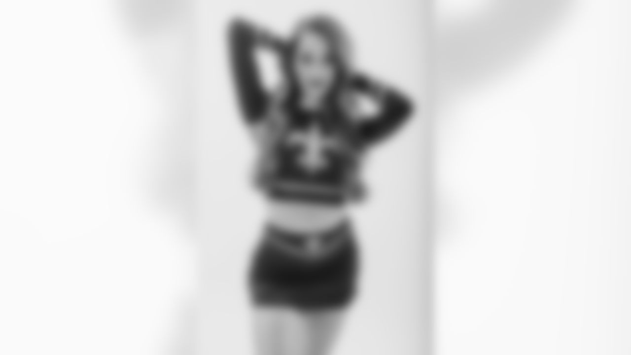Check out the best photos of Saints Cheer Krewe member Christine throughout the 2024 New Orleans Saints season.