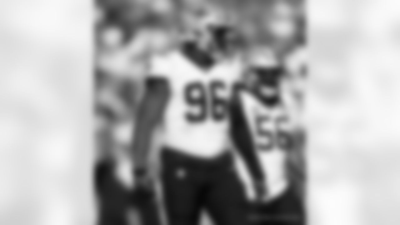 DE Carl Granderson (96) in action during the New Orleans Saints game against the Tampa Bay Buccaneers for Week 18 of the 2024 NFL Season on Jan. 5, 2025 at Raymond James Stadium.