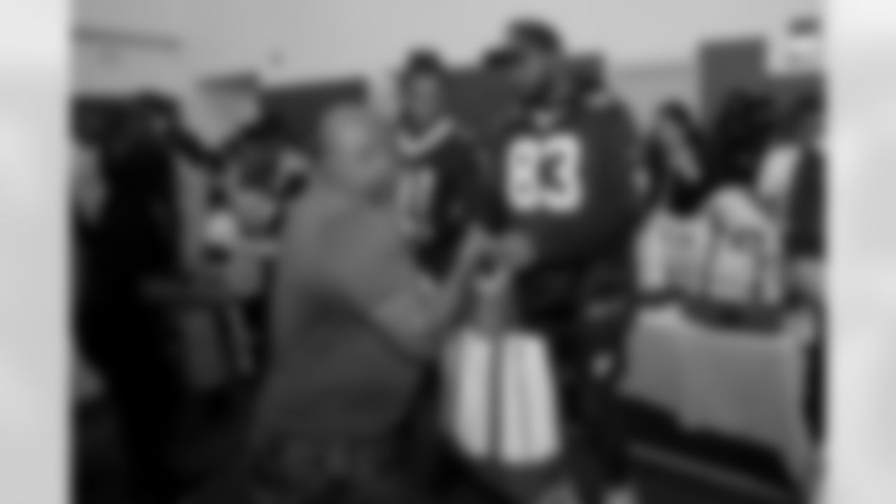 New Orleans Saints players hosted their annual Thanksgiving turkey giveaway at Dryades YMCA on Tuesday, Nov. 21, 2023. The players purchased turkeys and fixings from Rouses Markets to hundreds in need and gave families the opportunity to meet some of their favorite players during the annual holiday event.