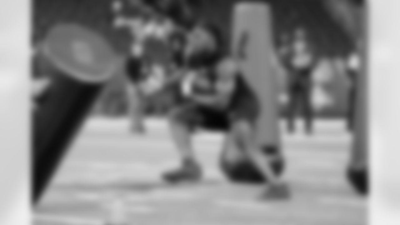 Notre Dame running back Jadarian Price (15) participates in a drill during the 2026 NFL Scouting Combine on Saturday, February 28, 2026 in Indianapolis, Indiana.