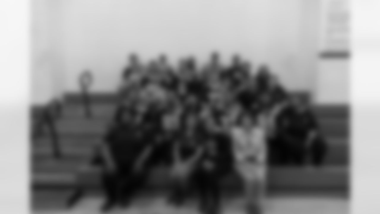 New Orleans Saints players hosted their annual Thanksgiving turkey giveaway at Dryades YMCA on Tuesday, Nov. 18, 2025. The players purchased turkeys and fixings from Rouses Markets to feed families in need, while giving them the opportunity to meet some of their favorite players during the annual holiday event.