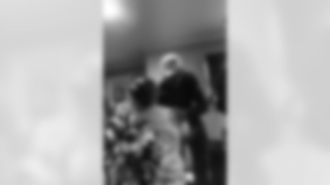 New Orleans Saints tight end Juwan Johnson, cornerback Alontae Taylor, and wide receiver Devaughn Vele attended the Louisiana Cat Hope Ignites Holiday Party on Tuesday, Dec. 16, 2025.