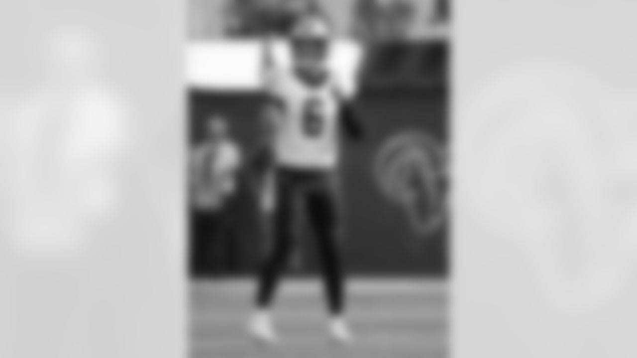 Check out the game action photos from the New Orleans Saints game against the Los Angeles Rams for Week 9 of the 2025 NFL season on Nov. 2, 2025 at SoFi Stadium.