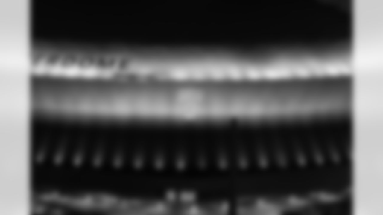 The Caesars Superdome displayed a congratulatory message for Drew Brees on Thursday, February 5, 2026, in celebration of the Saints legend's induction into the Pro Football Hall of Fame.