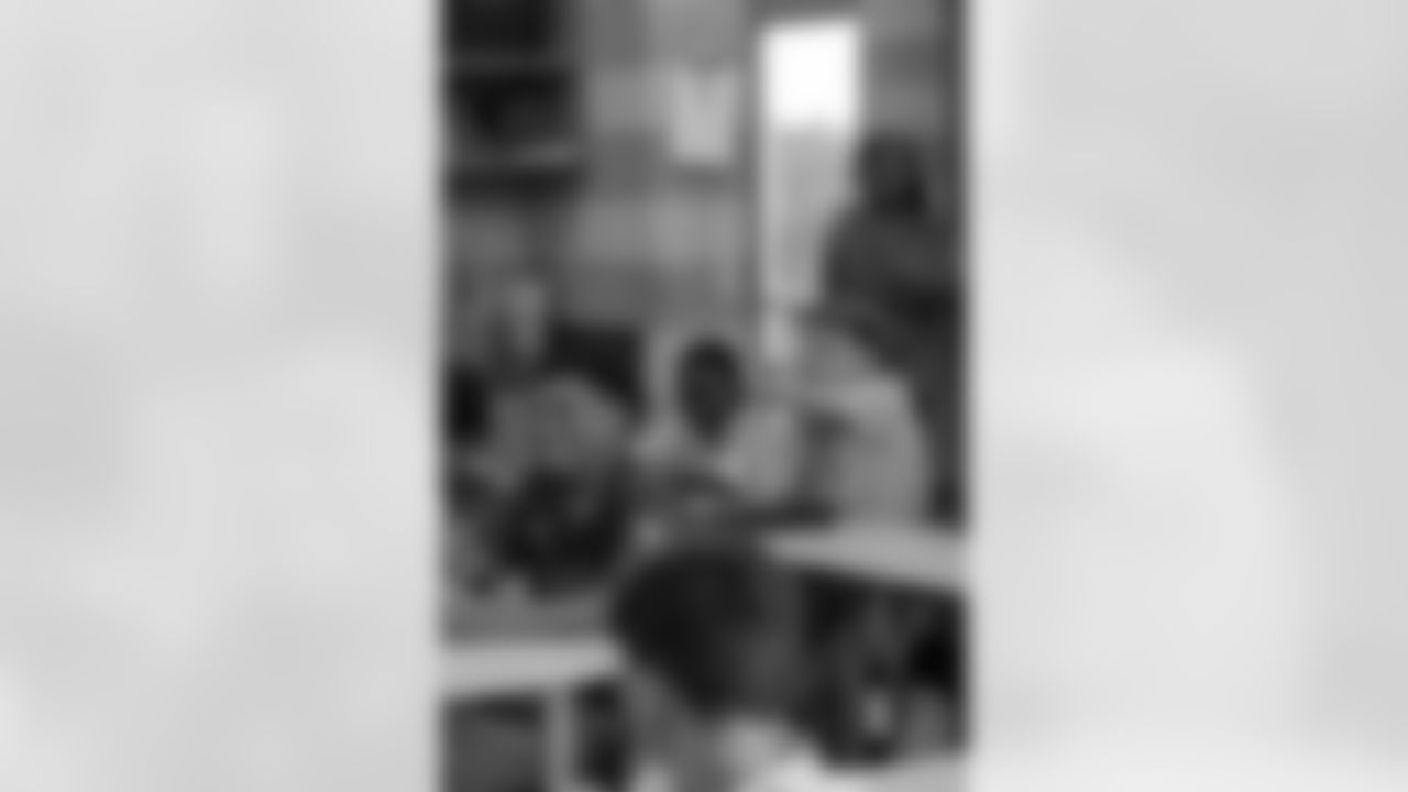 New Orleans Saints defensive end Cameron Jordan visited students and staff at Holy Cross School on Tuesday, Oct. 28, 2025.