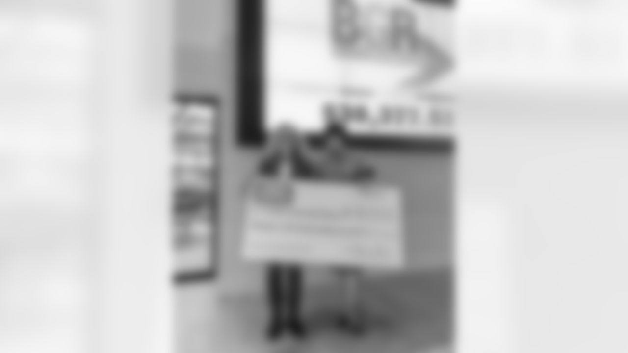 New Orleans Saints owner Gayle Benson presented several Louisiana charitable organizations with their portion of the team's 50/50 raffle sales during the 2025 NFL season at the Ochsner Sports Performance Center on Friday, Jan. 23, 2026.