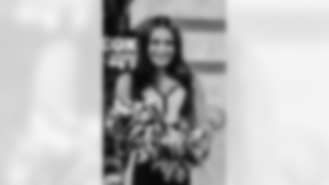Check out the best photos of Saints Cheer Krewe member Michaela in action throughout the 2024 New Orleans Saints season.