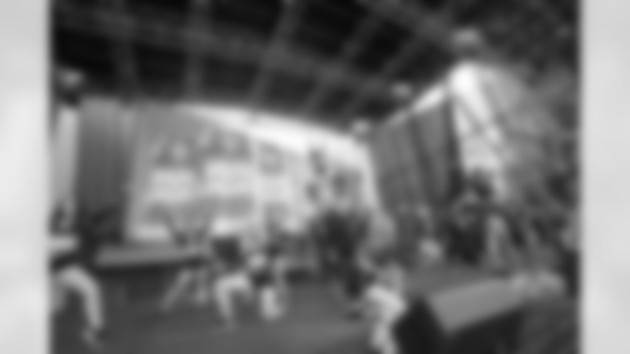 New Orleans Saints fans enjoyed the Week 16 entertainment in Champions Square ahead of the game against the New York Jets during the 2025 NFL season on Dec. 21, 2025.