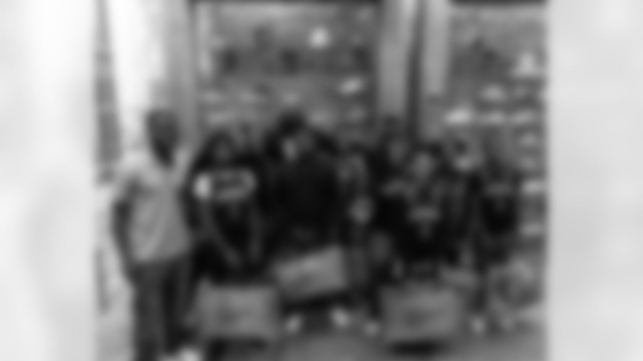 New Orleans Saints defensive end Cameron Jordan gifted dozens of local youth with a pair of sneakers of their choice at Sneaker Politics in the French Quarter on Monday, December 22, 2025.