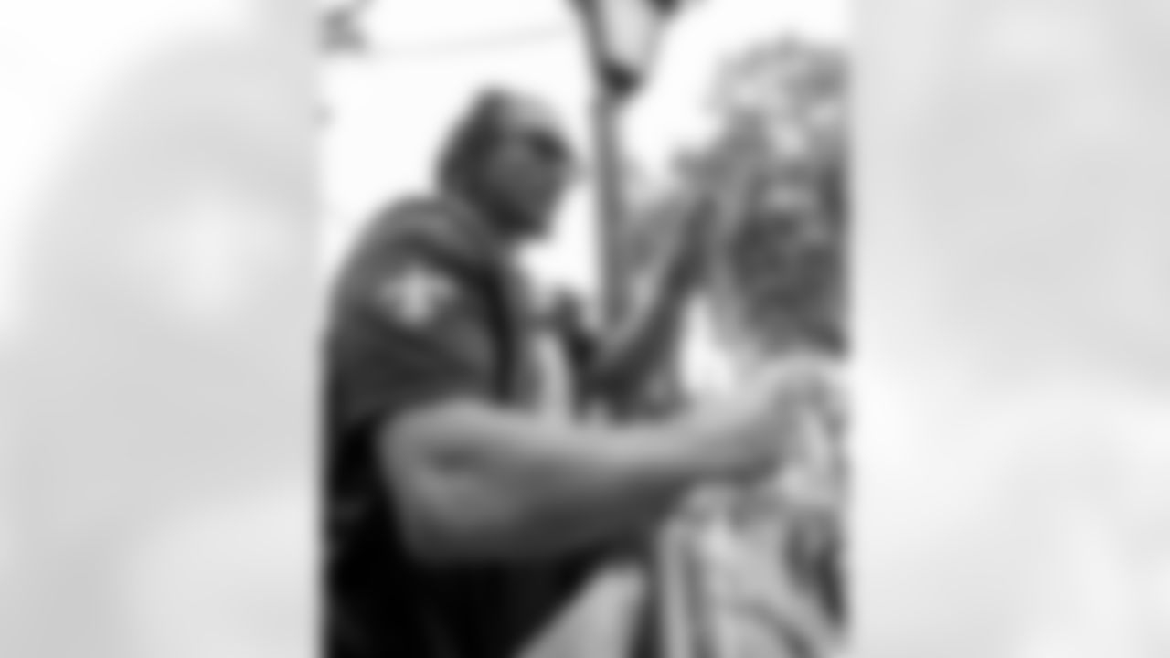 New Orleans Saints players rode down the Uptown route with the Krewe of Tucks as they presented their 58th annual parade on Saturday, February 14 during the 2026 Mardi Gras season.