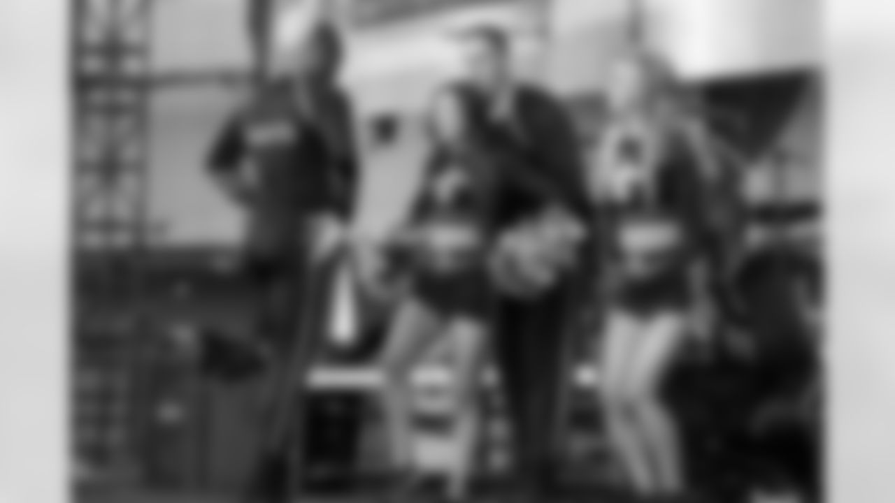 New Orleans Saints fans enjoyed the Week 16 entertainment in Champions Square ahead of the game against the New York Jets during the 2025 NFL season on Dec. 21, 2025.