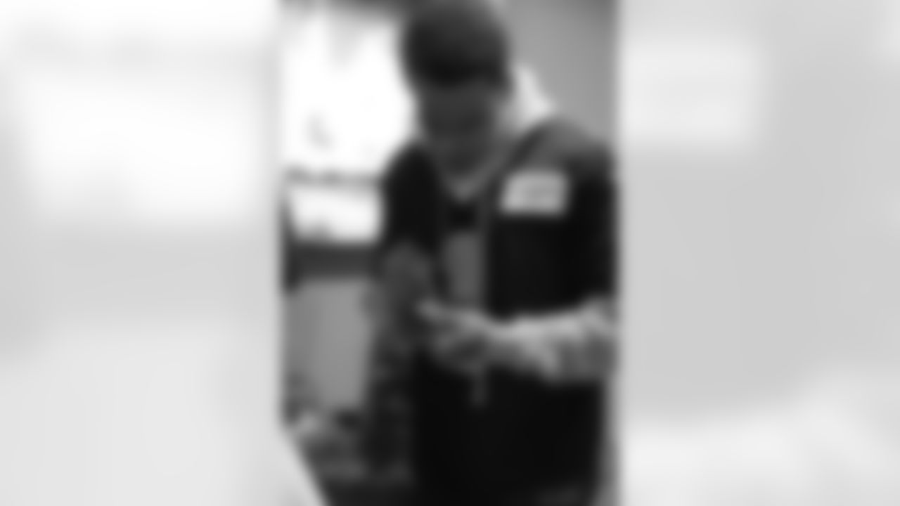 New Orleans Saints tight end Juwan Johnson, cornerback Alontae Taylor, and wide receiver Devaughn Vele attended the Louisiana Cat Hope Ignites Holiday Party on Tuesday, Dec. 16, 2025.