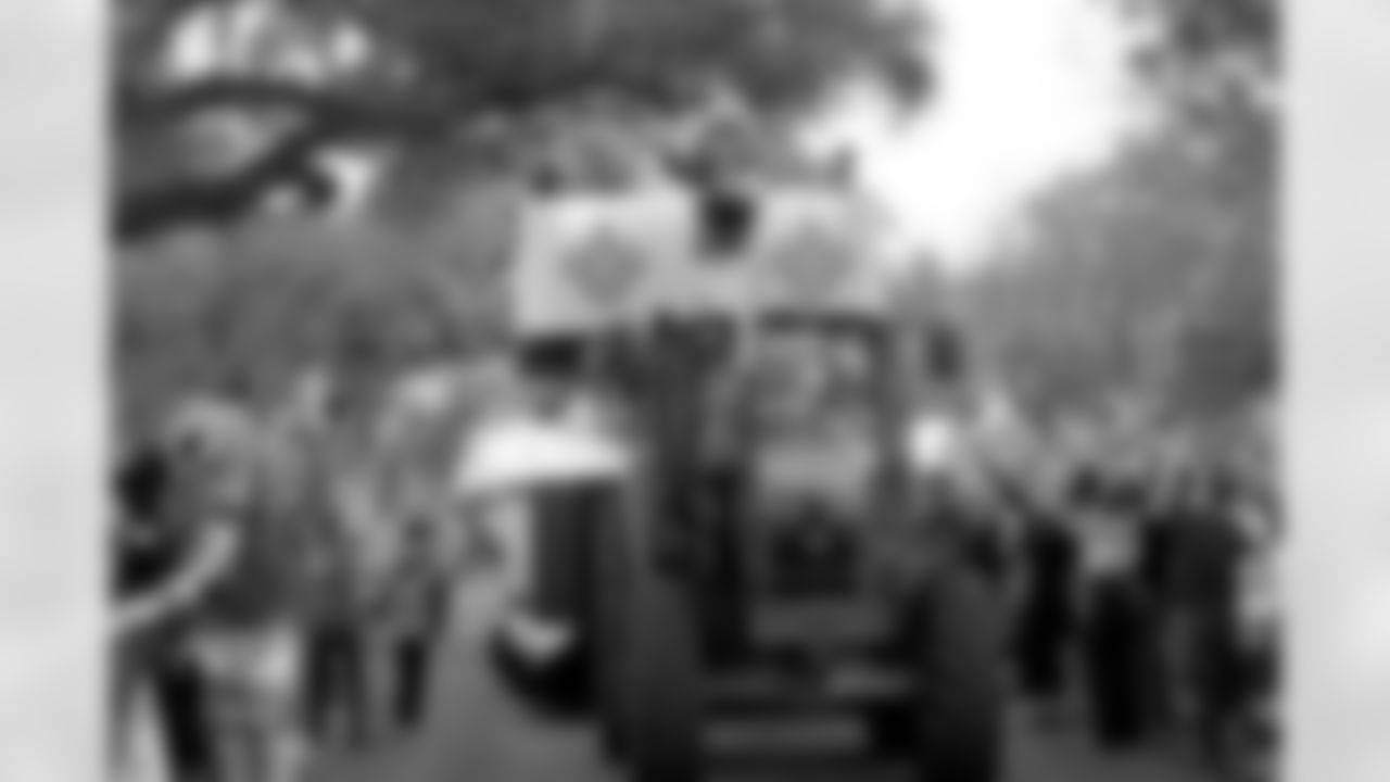 New Orleans Saints legend and Hall of Famer Drew Brees rode down the Uptown route with the Krewe of Bacchus as they presented their annual parade entitled "Bacchus Celebrates America 250" on Sunday, February 15 during the 2026 Mardi Gras season.