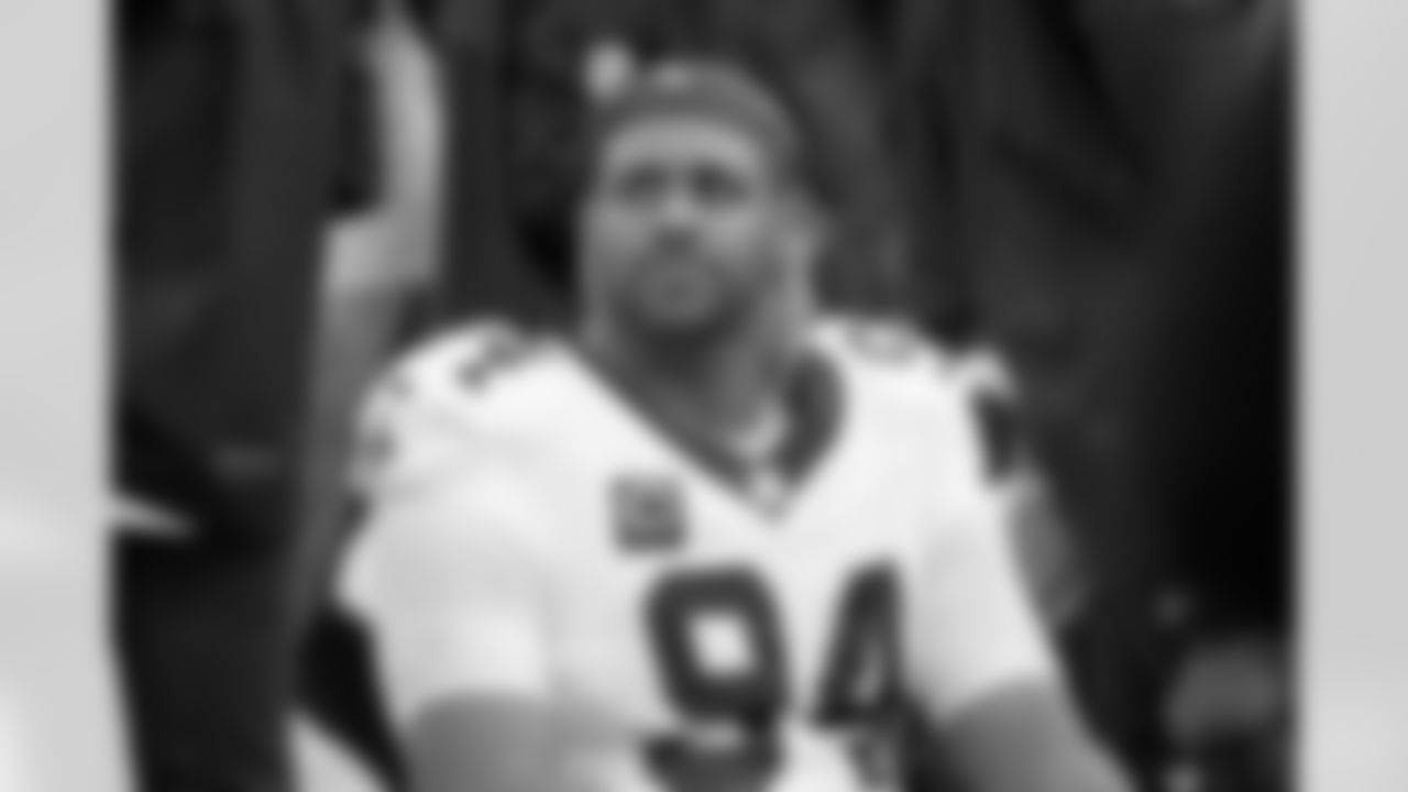 Check out the game action photos from the New Orleans Saints game against the Tampa Bay Buccaneers for Week 14 of the 2025 NFL season on Dec. 7, 2025 at Raymond James Stadium.