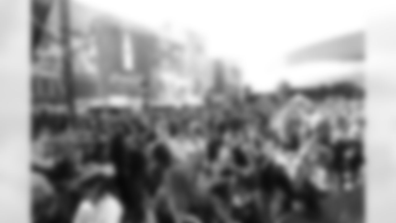 New Orleans Saints fans enjoyed the Week 12 entertainment in Champions Square ahead of the game against the Atlanta Falcons during the 2025 NFL season on Nov. 23, 2025.