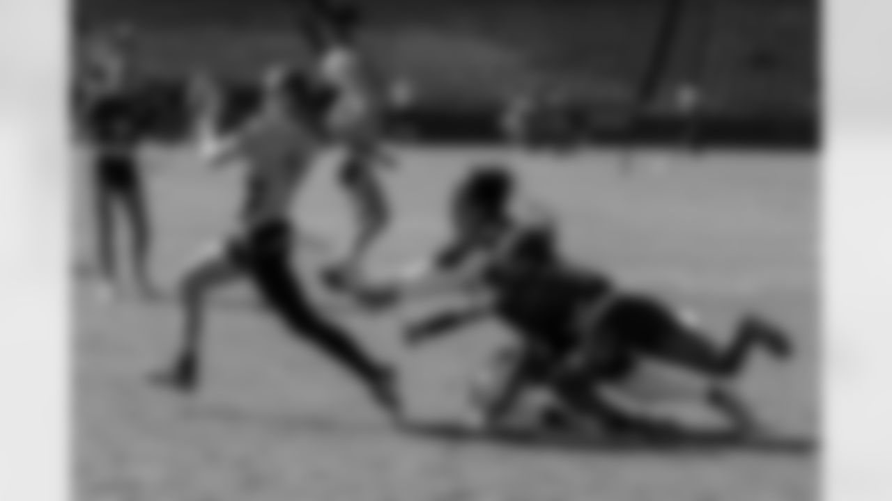 The New Orleans Saints host a NFL regional flag football tournament at the Shine on Airline and the Ochsner Sports Performance Center on November 1, 2025. The regional tournament included flag football for all youth athletes between the ages of 8U and 17U for the girls' bracket and 8U and 14U for the coed bracket.