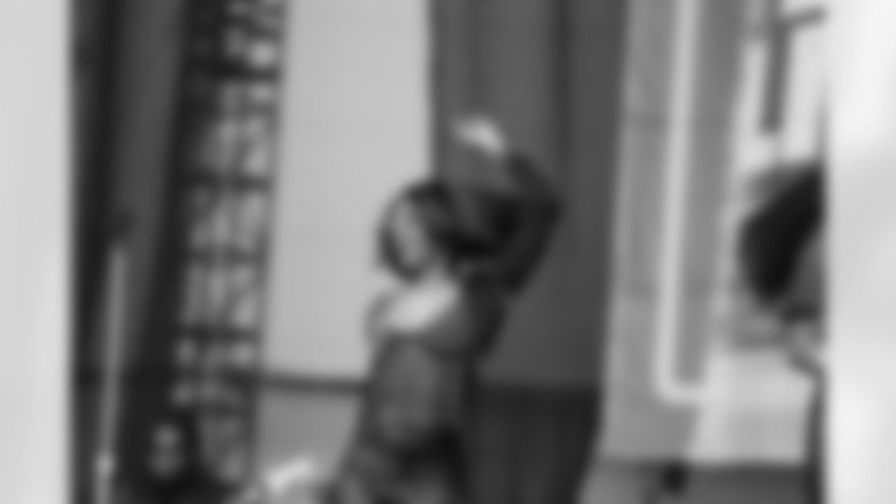 New Orleans Saints fans enjoyed the Week 16 entertainment in Champions Square ahead of the game against the New York Jets during the 2025 NFL season on Dec. 21, 2025.