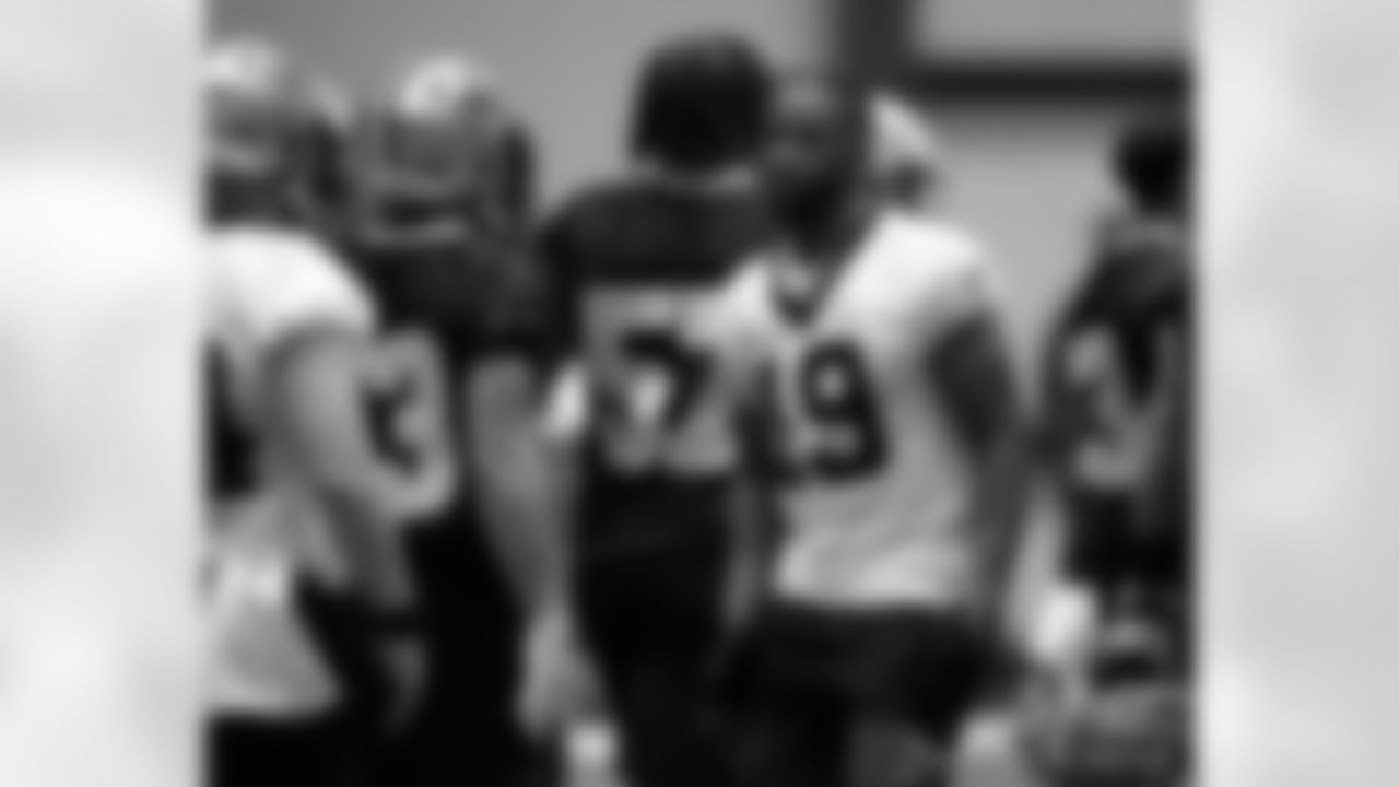 New Orleans Saints players attended 2025 Rookie Minicamp workouts at the Ochsner Sports Performance Center on May 10, 2025.