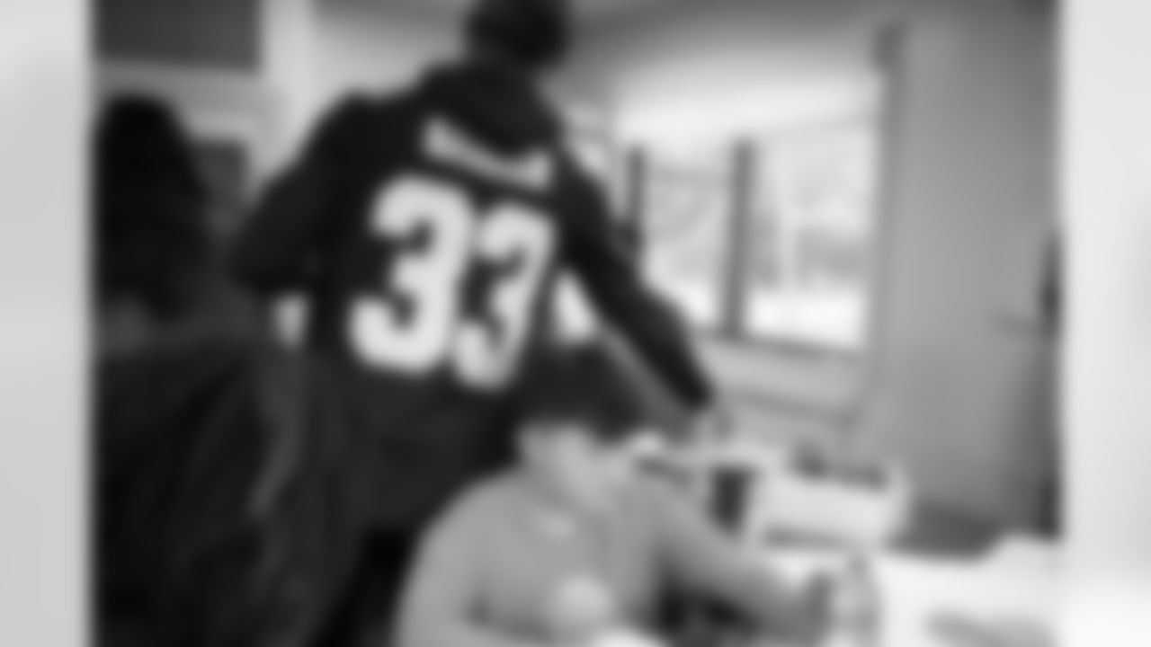 New Orleans Saints defensive back Jonas Sanker joined the Saints Cheer Krewe, Sir Saint and Coca-Cola for a water donation event, supporting a local Boys & Girls Club on December 9, 2025.