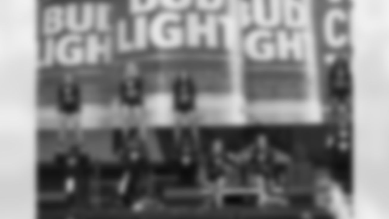 New Orleans Saints fans enjoyed the Week 16 entertainment in Champions Square ahead of the game against the New York Jets during the 2025 NFL season on Dec. 21, 2025.