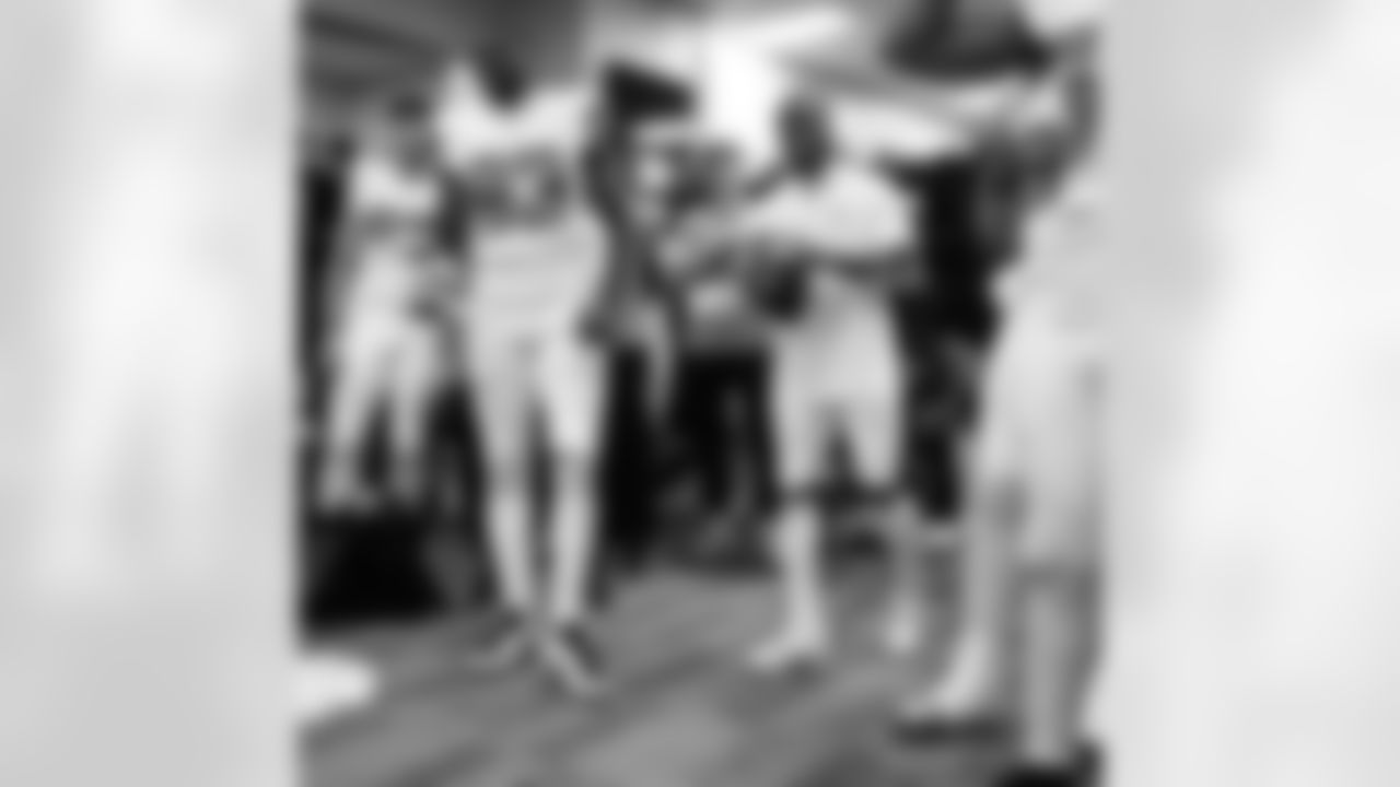 Head inside the New Orleans Saints locker room postgame after the Saints' win against the Carolina Panthers in Week 10 of the 2025 NFL Season presented by Bud Light.