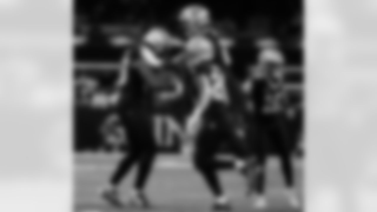 Check out the game action photos from the New Orleans Saints game against the New England Patriots for Week 6 of the 2025 NFL season on October 12, 2025 at Caesars Superdome.