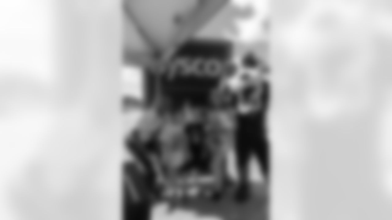 The New Orleans Saints Cheer Krewe and Gumbo joined Sysco New Orleans to distribute meals at their annual Thanksgiving food drive on Sunday, Nov. 16, 2025.