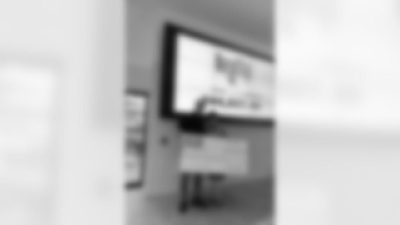 New Orleans Saints owner Gayle Benson presented several Louisiana charitable organizations with their portion of the team's 50/50 raffle sales during the 2025 NFL season at the Ochsner Sports Performance Center on Friday, Jan. 23, 2026.