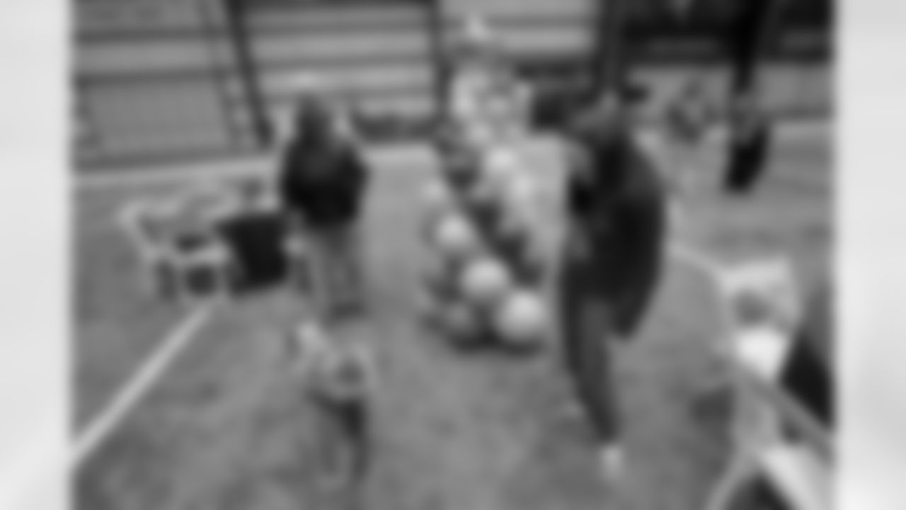 New Orleans Saints wide receiver Mason Tipton and linebacker Pete Werner joined members of the Saints Kids Club presented by Entergy, as well as the Pelicans and Saints Crib Clubs presented by Ochsner Children's Hospital, at the 2025 Holiday Huddle event on Wednesday, Dec. 10, 2025. Attendees enjoyed holiday-themed activities plus a Play Football Experience.