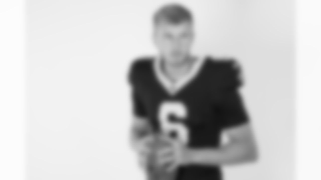 New Orleans Saints quarterback Tyler Shough (6) poses for a portrait during the NFLPA Rookie Premiere on Saturday, May 17, 2025 in Thousand Oaks, Calif. (Ben Liebenberg/NFL)