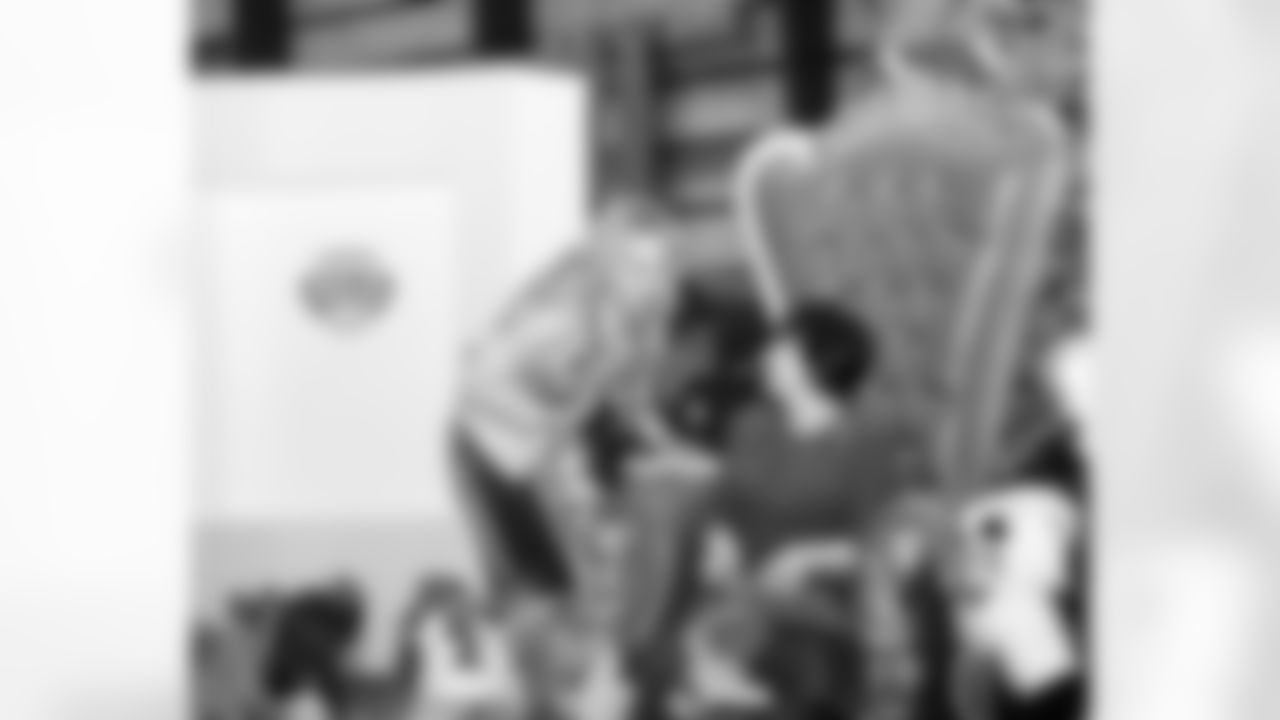 The New Orleans Saints hosted its 11th annual Sideline Pass holiday toy and gift drive in partnership with Saints owner and New Orleans Pelicans governor Gayle Benson and sideline reporter Jen Hale. Guests enjoyed appearances from defensive end Cam Jordan and tight end Juwan Johnson, plus the Saints Cheer Krewe, PelSquad, and more at the Ochsner Sports Performance Center on Tuesday, Nov. 25, 2025.