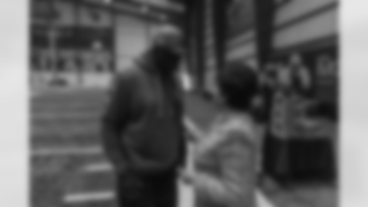 New Orleans Saints owner Gayle Benson and legend Pat Swilling joined volunteers from Entergy and the American Red Cross to assemble care packages for military members as part of the NFL's Salute to Service month on Tuesday, Nov. 11, 2025.