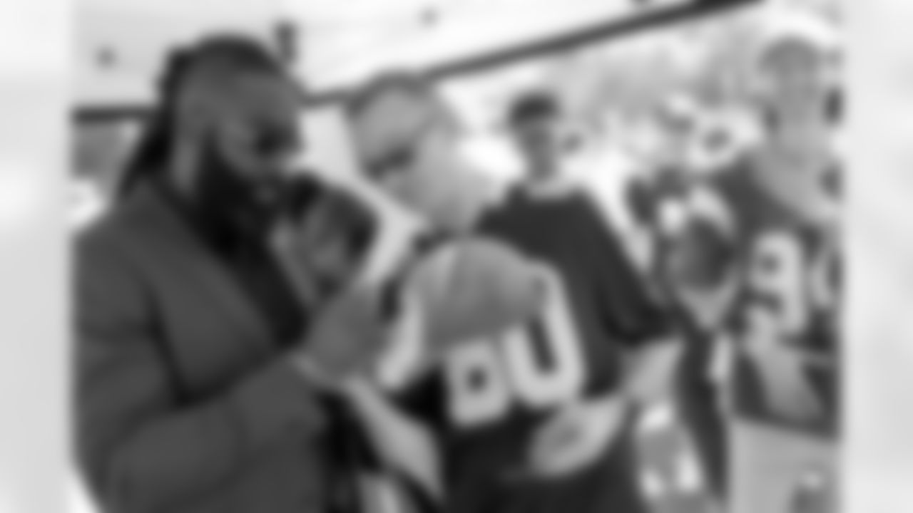 New Orleans Saints owner Gayle Benson and linebacker Demario Davis joined fans at the Paris Musketeers game in Paris, France on Sunday, July 13, 2025.