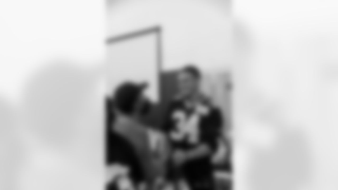 New Orleans Saints players hosted their annual Thanksgiving turkey giveaway at Dryades YMCA on Tuesday, Nov. 18, 2025. The players purchased turkeys and fixings from Rouses Markets to feed families in need, while giving them the opportunity to meet some of their favorite players during the annual holiday event.