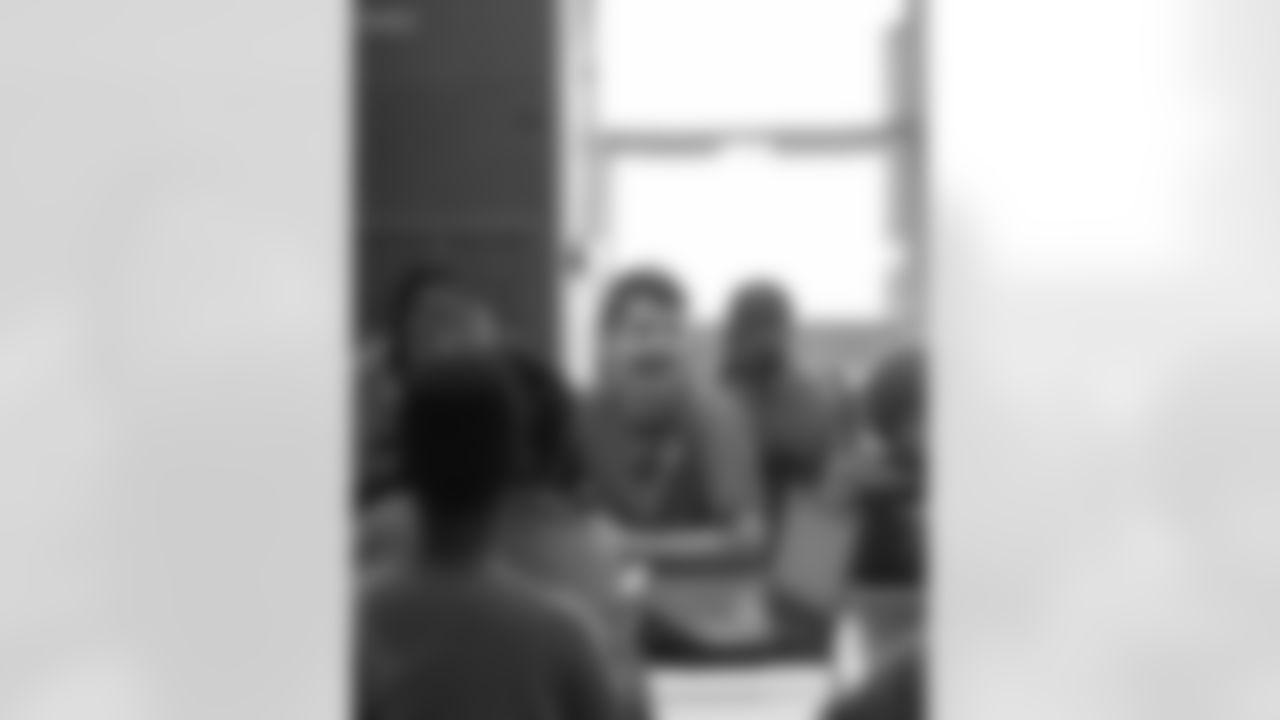 New Orleans Saints defensive end Cam Jordan visited students and staff at Bissonet Plaza Elementary School on Tuesday, Nov. 18, 2025.