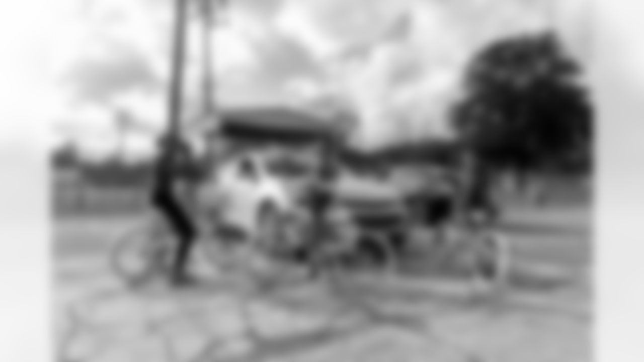 New Orleans Saints defensive tackle Davon Godchaux hosted a holiday bike giveaway on Saturday, Dec. 20, 2025 in Plaquemine, Louisiana, providing children with bicycles to celebrate Christmas and spread holiday cheer in the community.