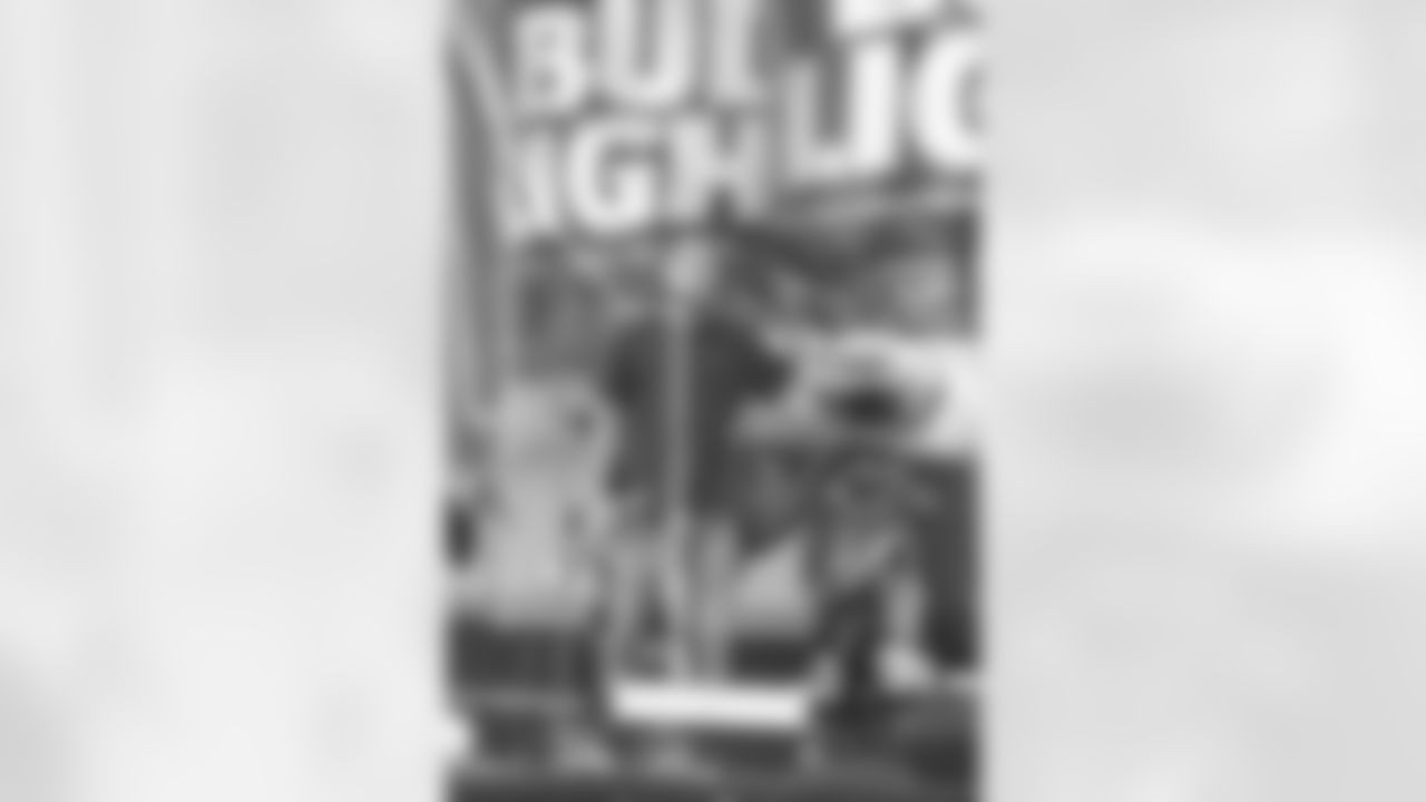 New Orleans Saints fans enjoyed the Week 12 entertainment in Champions Square ahead of the game against the Atlanta Falcons during the 2025 NFL season on Nov. 23, 2025.